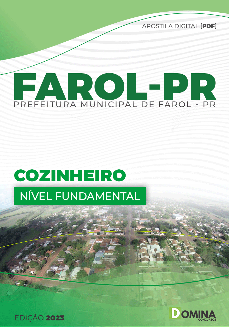 Apostila Digital Concurso Pref Farol PR 2023 Cozinheiro