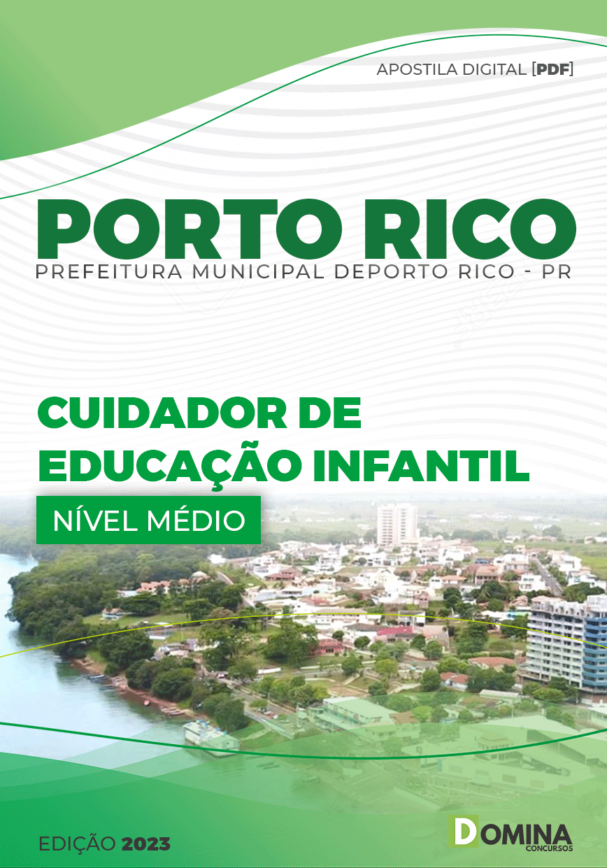 Apostila Pref Porto Rico PR 2023 Cuidador Educação Infantil