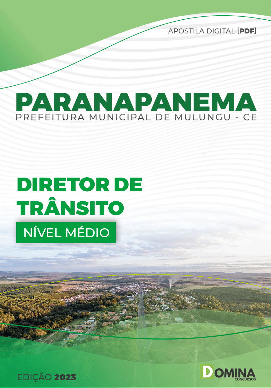 Apostila Pref Paranapanema SP 2023 Diretor Trânsito