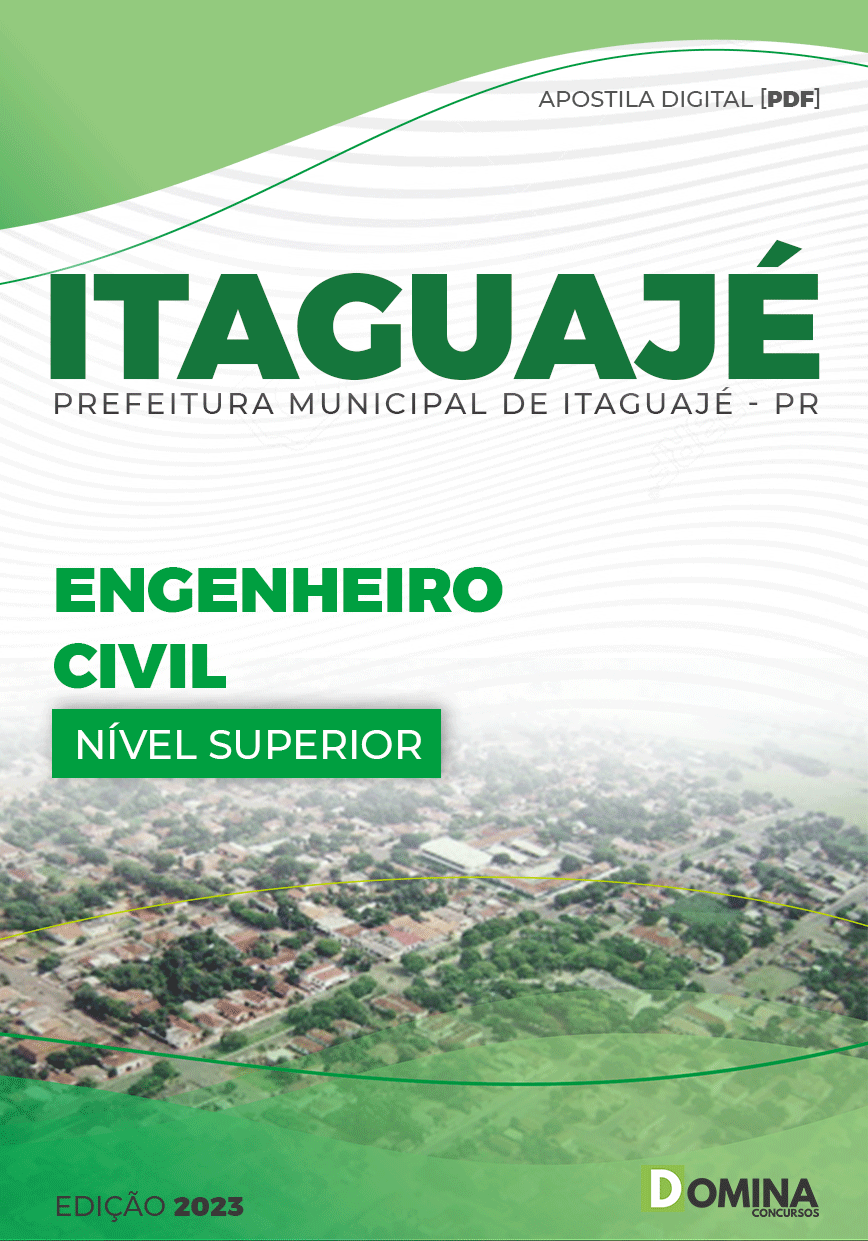 Apostila Concurso Pref Itaguajé PR 2023 Engenheiro Civil