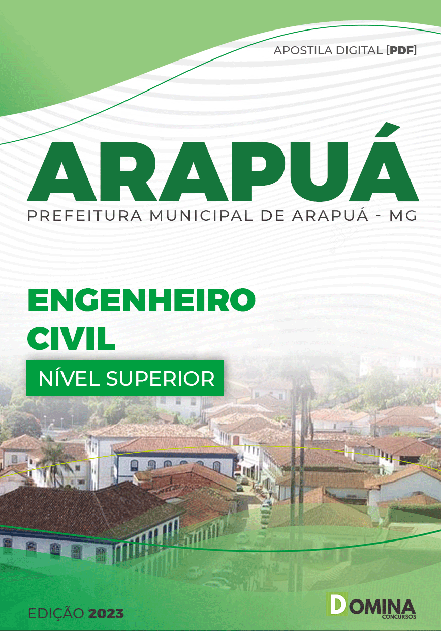 Apostila Concurso Pref Arapuá MG 2023 Engenheiro Civil