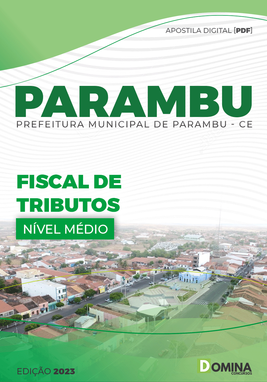 Apostila Digital Pref Parambu CE 2023 Fiscal Tributos
