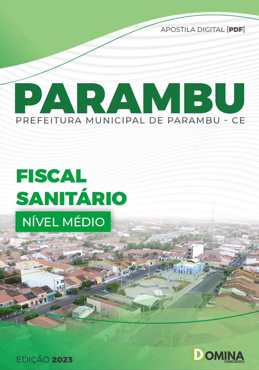 Apostila Digital Pref Parambu CE 2023 Fiscal Sanitário