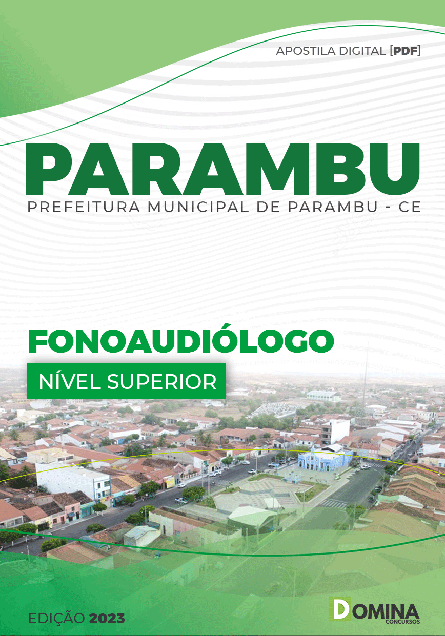 Apostila Digital Pref Parambu CE 2023 Fonoaudiólogo