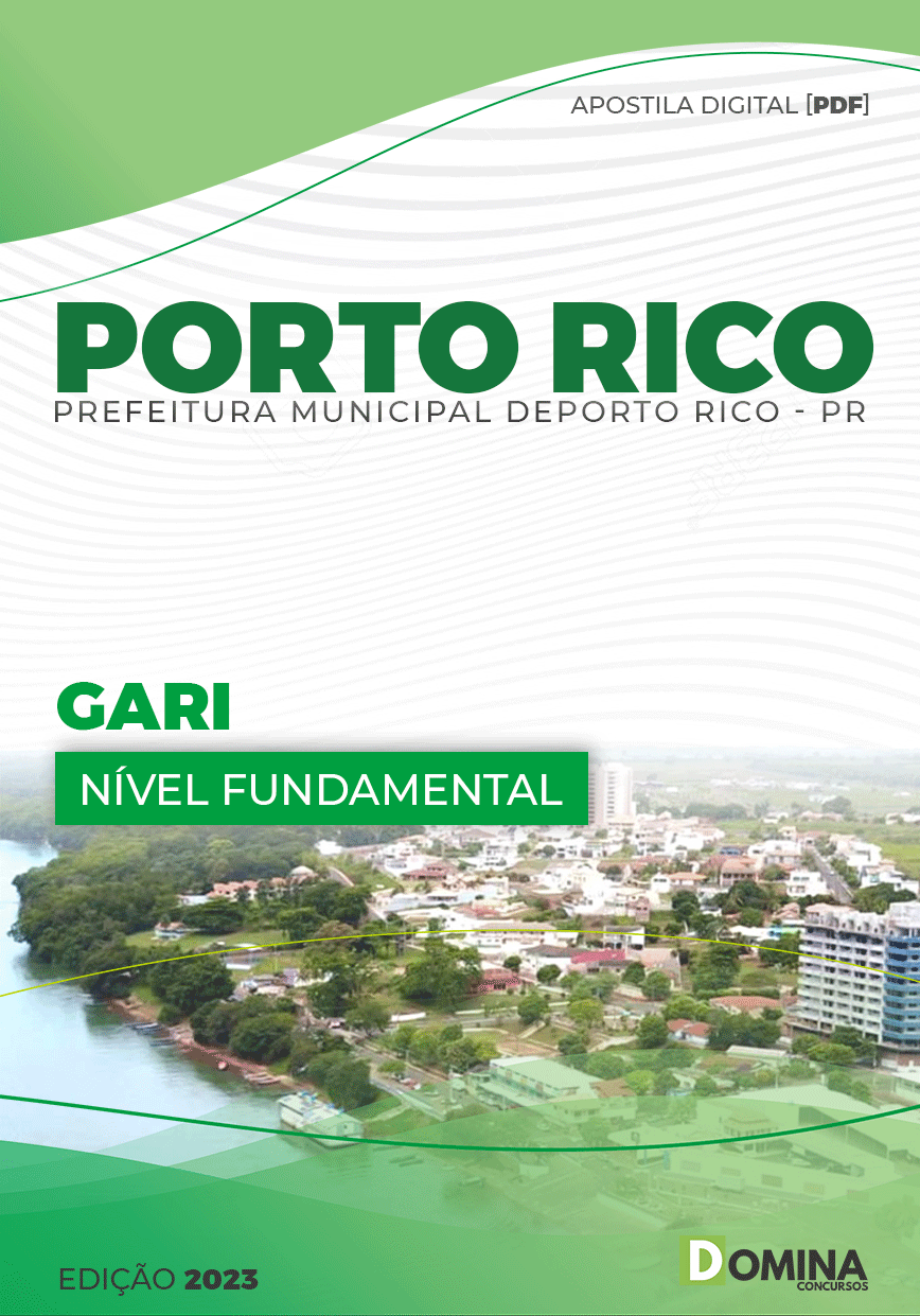 Apostila Digital Concurso Pref Porto Rico PR 2023 Gari
