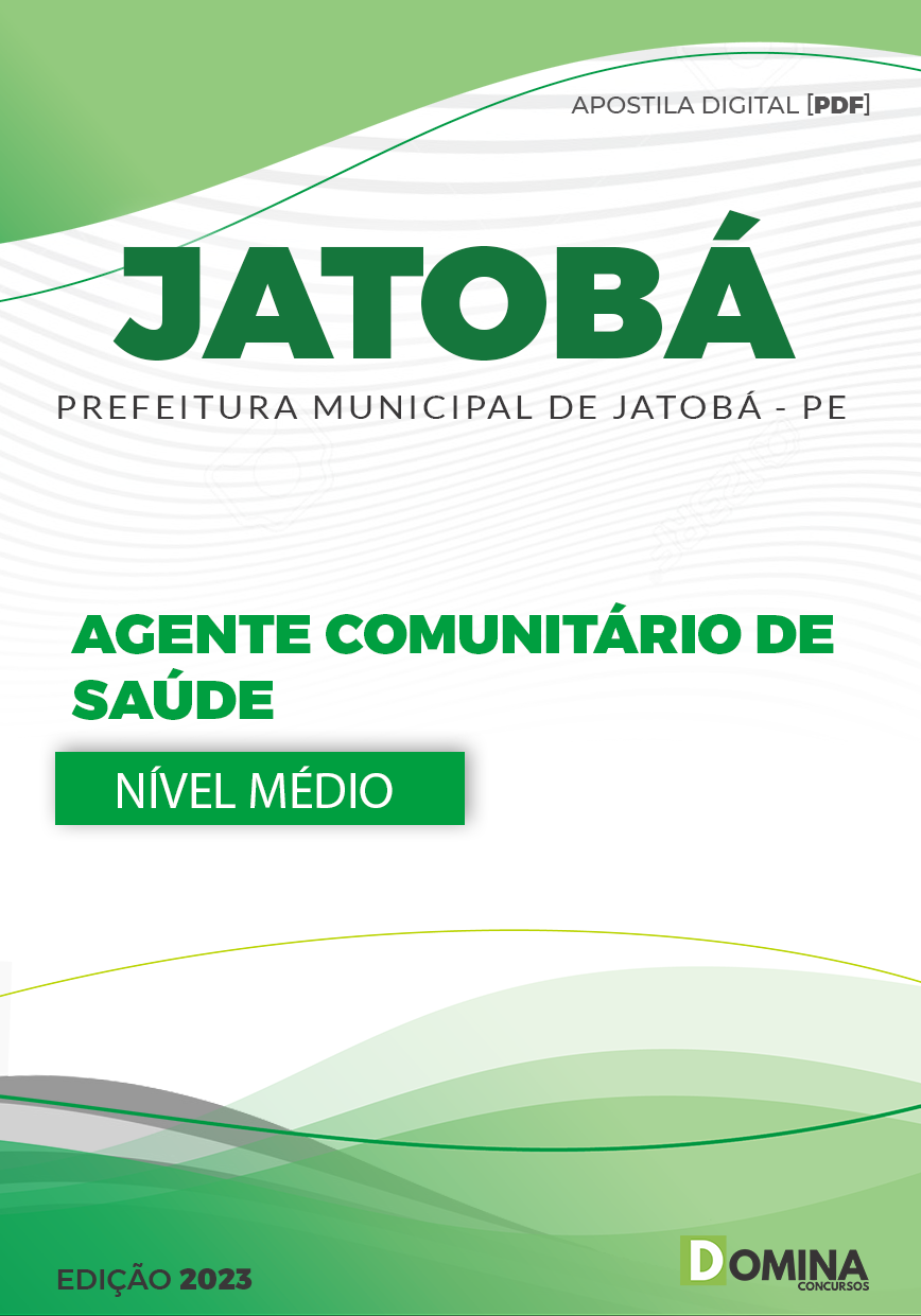 Apostila Pref Jatobá PE 2023 Agente Comunitário Saúde