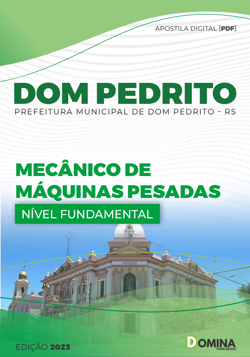 Apostila Pref Dom Pedrito RS 2023 Mecânico Máquinas Pesadas
