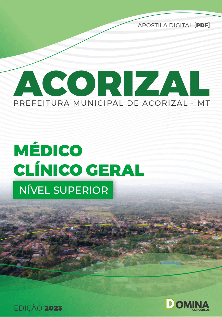 Apostila Digital Pref Acorizal MT 2023 Médio Clínico Geral