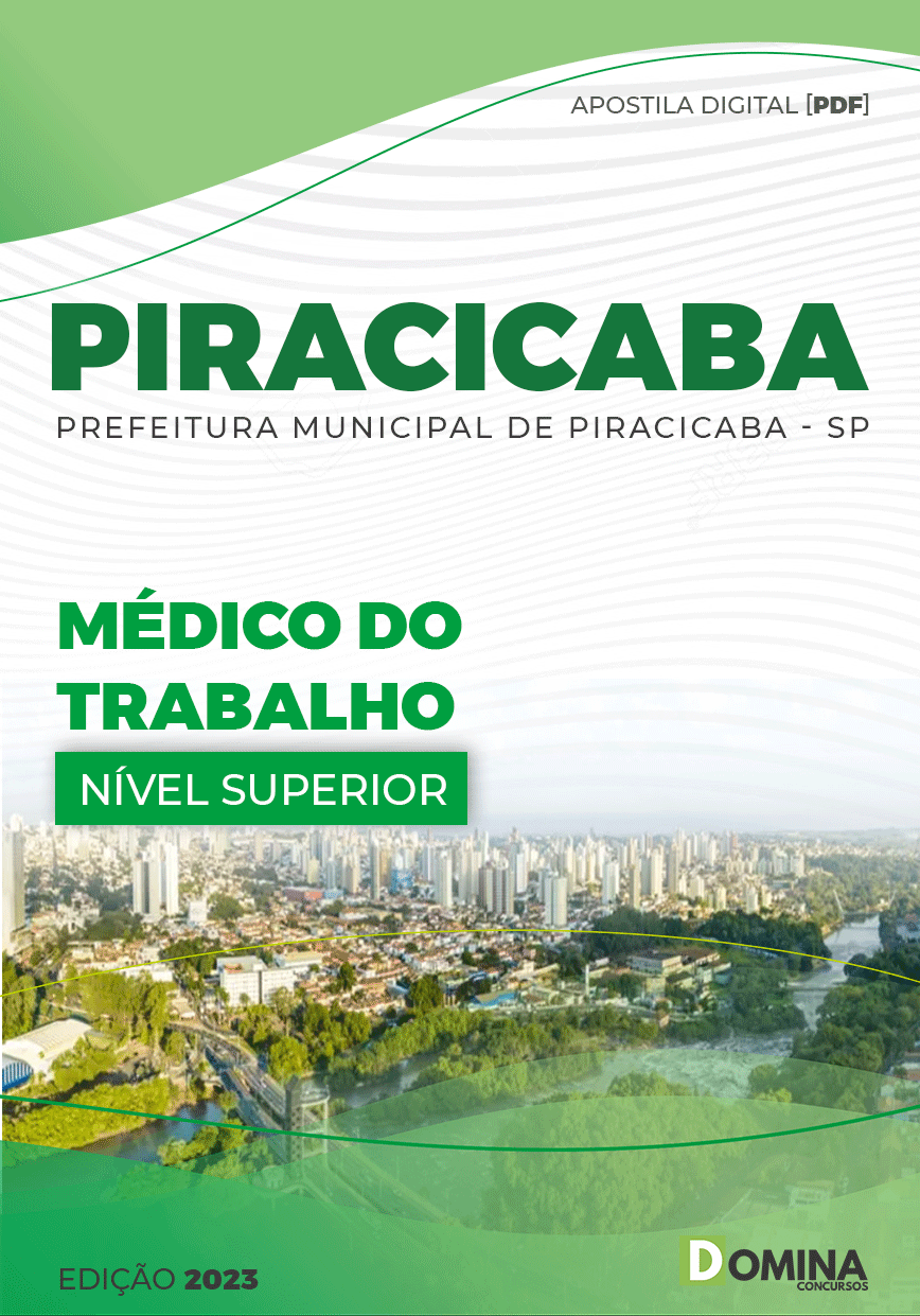 Apostila Pref Piracicaba SP 2023 Médico Trabalho
