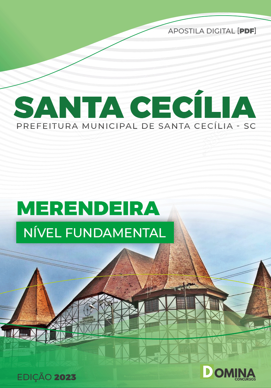 Apostila Pref Santa Cecília SC 2023 Merendeira