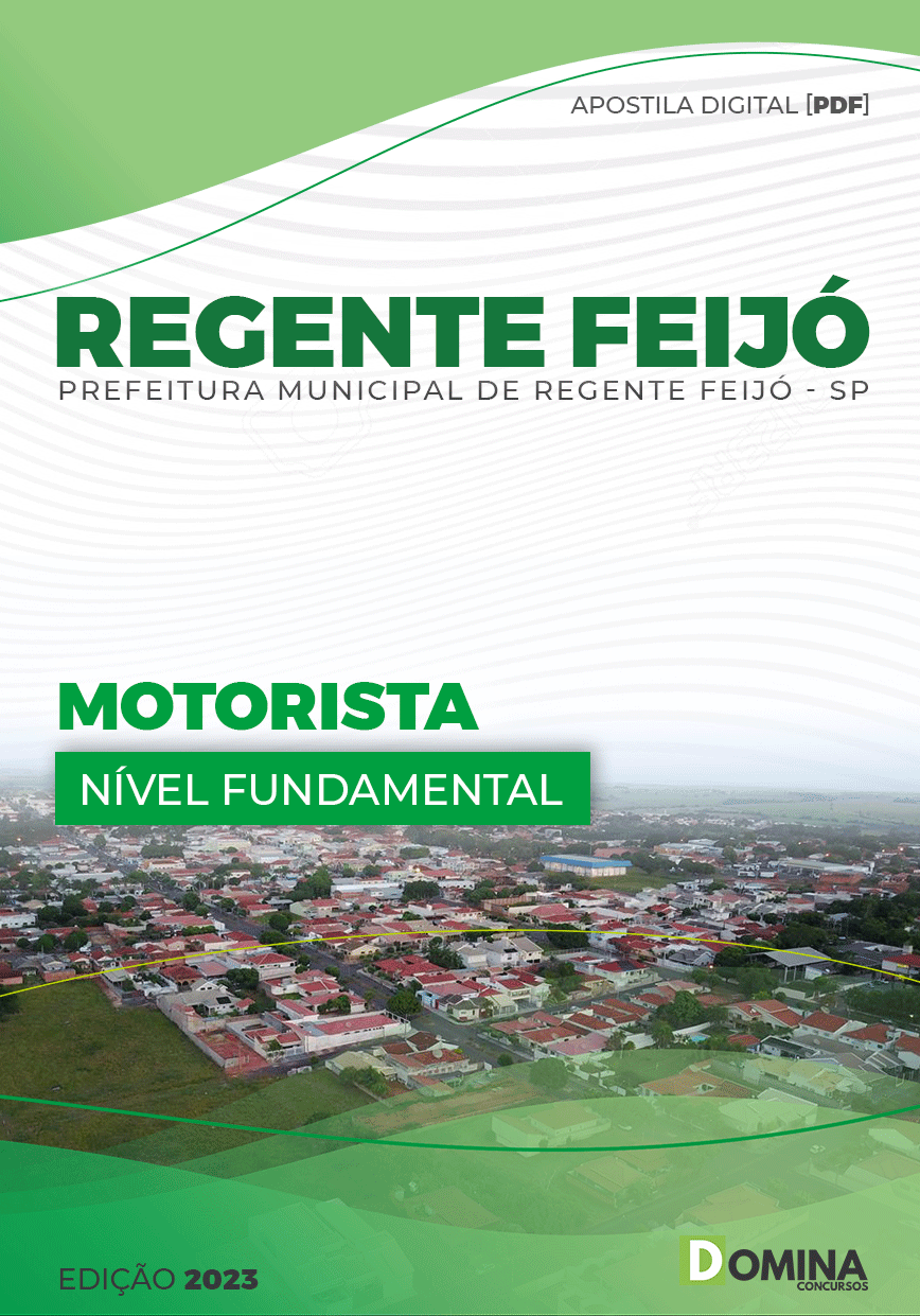 Apostila Concurso Pref Regente Feijó SP 2023 Motorista