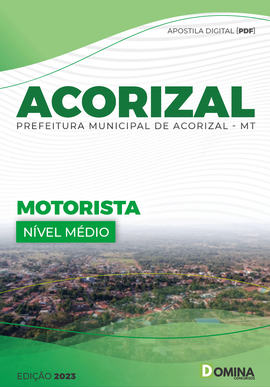 Apostila Concurso Pref Acorizal MT 2023 Motorista