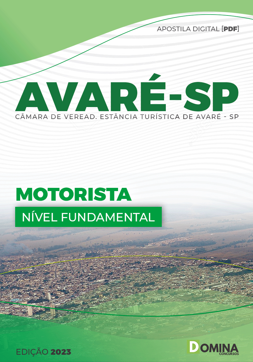 Apostila Concurso Câmara Avaré SP 2023 Motorista