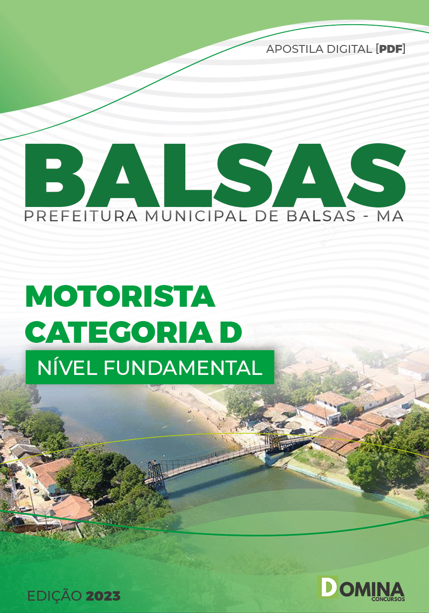 Apostila Pref Balsas MA 2023 Motorista Categoria D