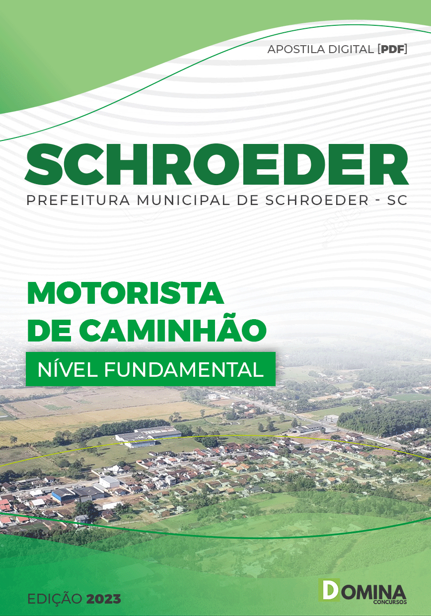 Apostila Digital Pref Schroeder SC 2023 Motorista Caminhão