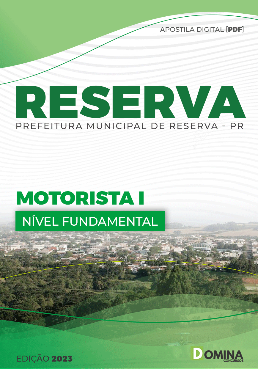 Apostila Concurso Pref Reserva PR 2023 Motorista I