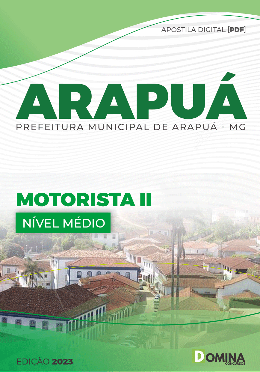 Apostila Concurso Pref Arapuá MG 2023 Motorista II