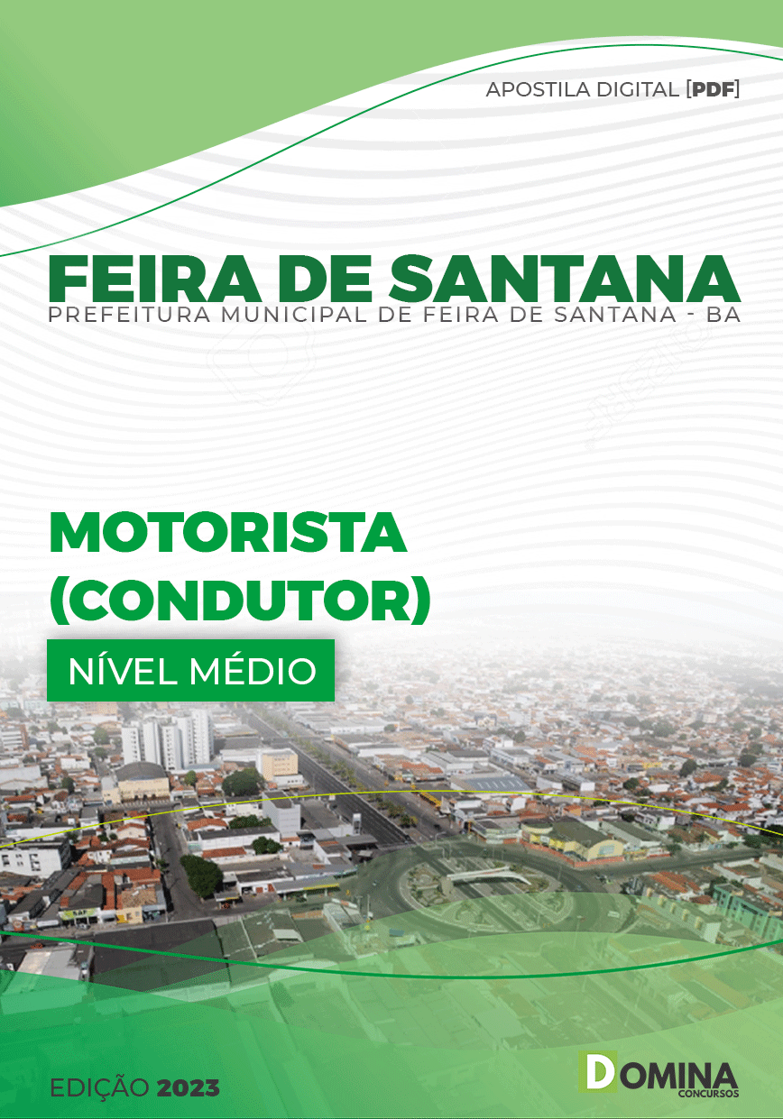 Apostila Pref Feira De Santana BA 2023 Motorista Condutor