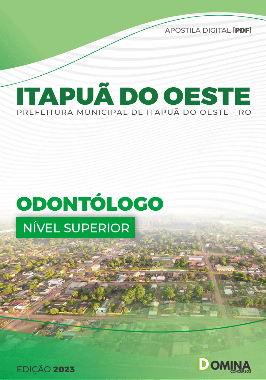 Apostila Pref Itapuã do Oeste RO 2023 Odontólogo