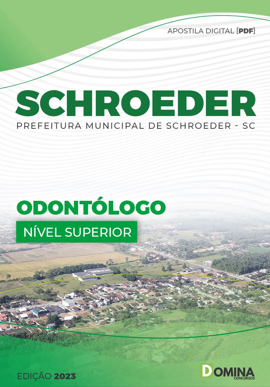 Apostila Digital Pref Schroeder SC 2023 Odontólogo