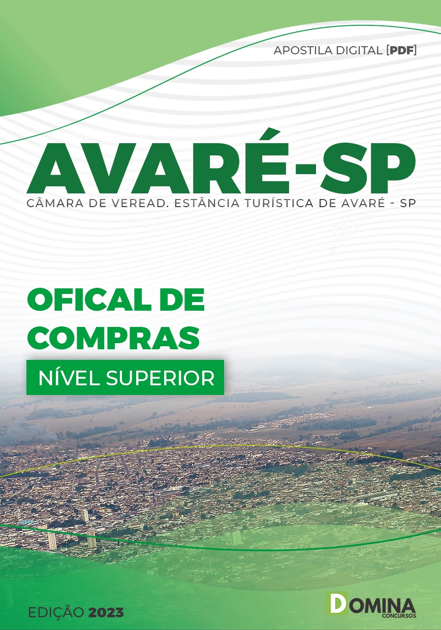 Apostila Concurso Câmara Avaré SP 2023 Oficial Compras