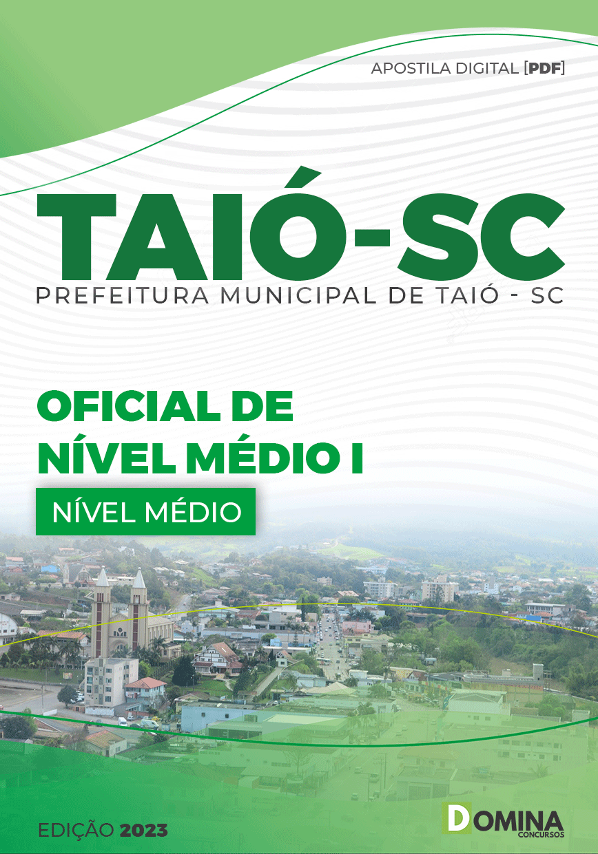 Apostila Concurso Pref Taió SC 2023 Oficial Nível Médio I