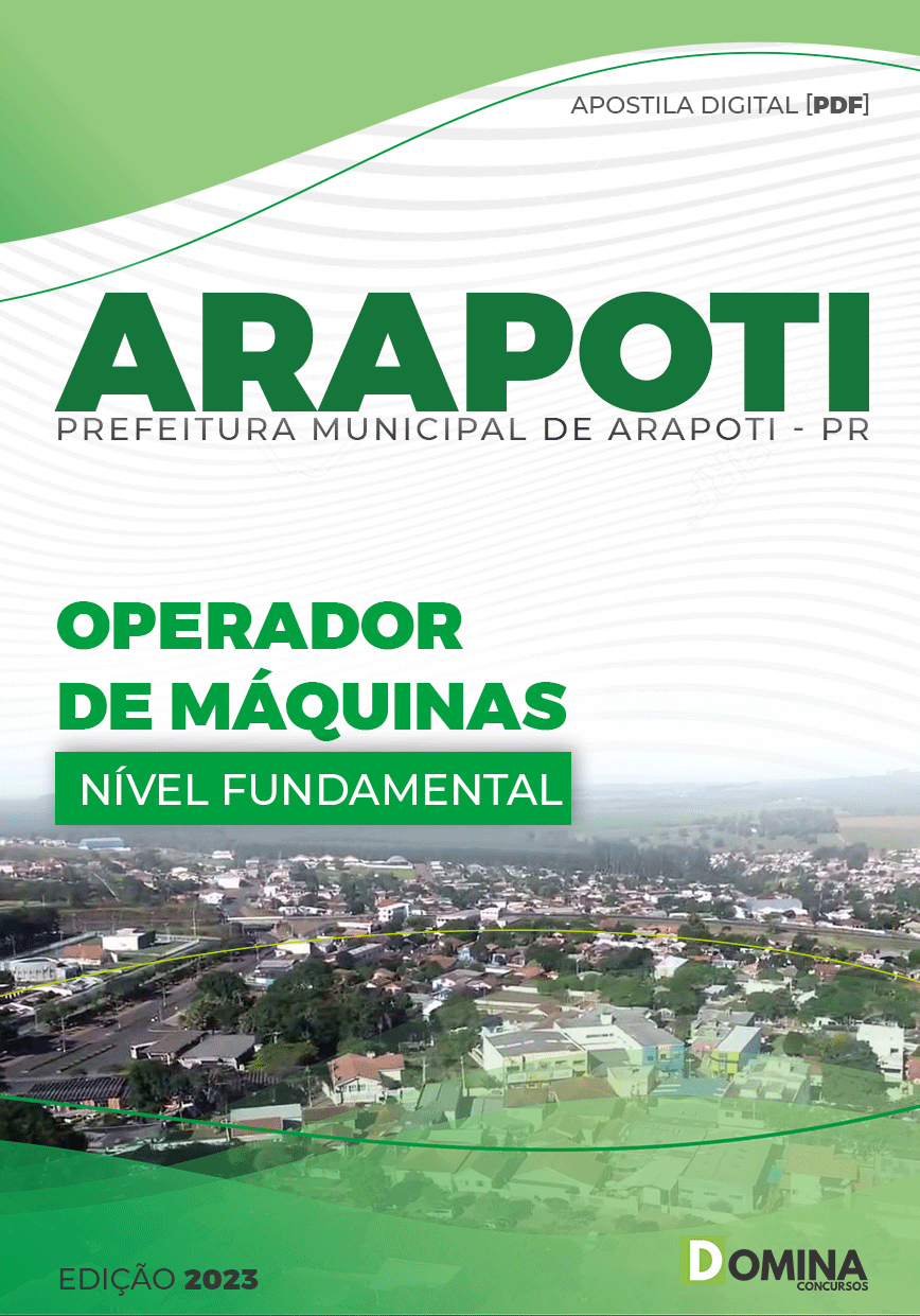 Apostila Pref Arapoti PR 2023 Operador Equipamentos