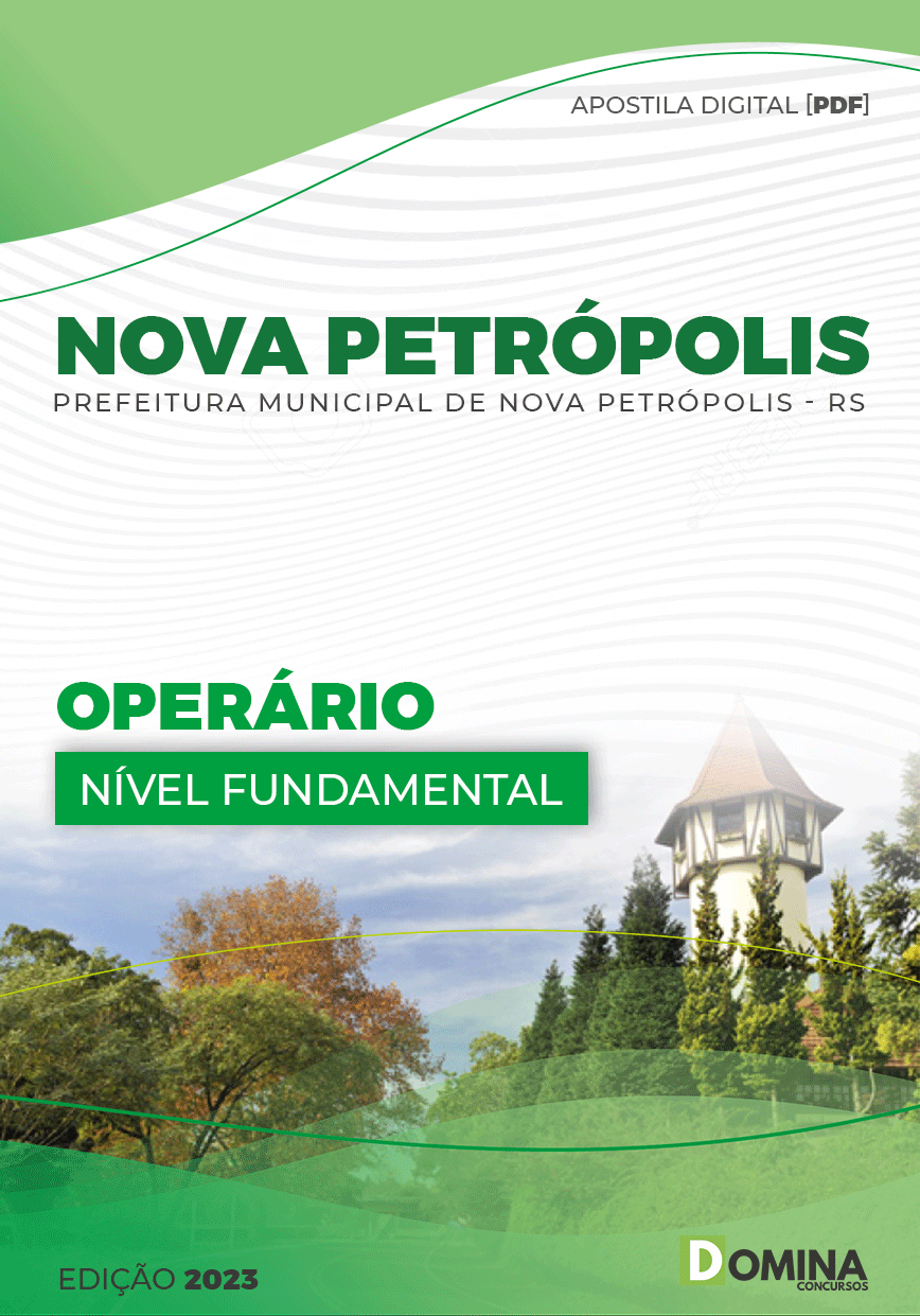 Apostila Digital Pref Nova Petrópolis RS 2023 Operador Máquinas