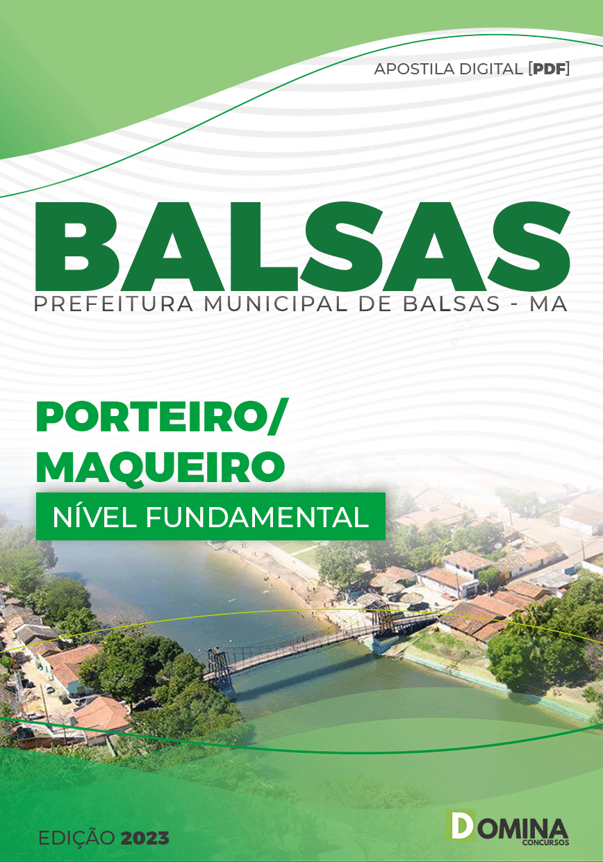Apostila Pref Balsas MA 2023 Porteiro Maqueiro