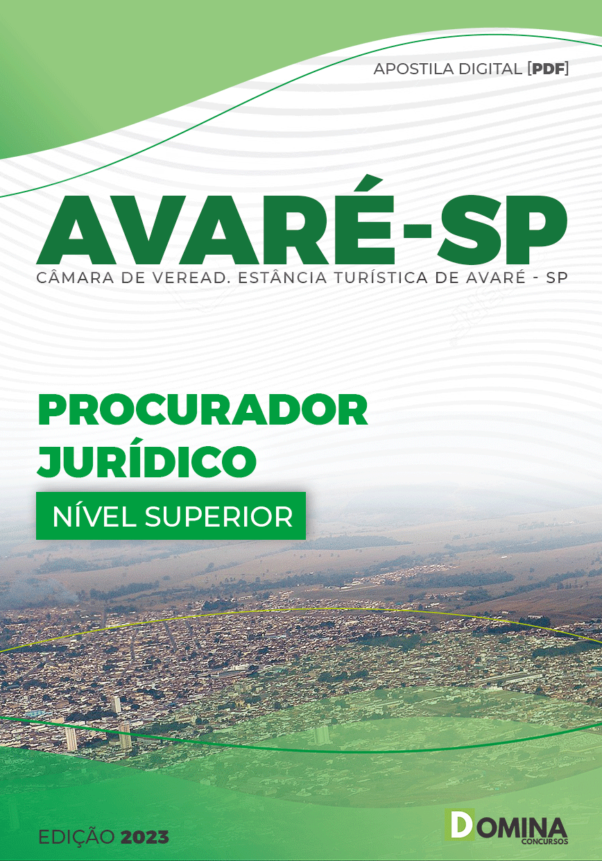 Apostila Concurso Câmara Avaré SP 2023 Procurador Jurídico