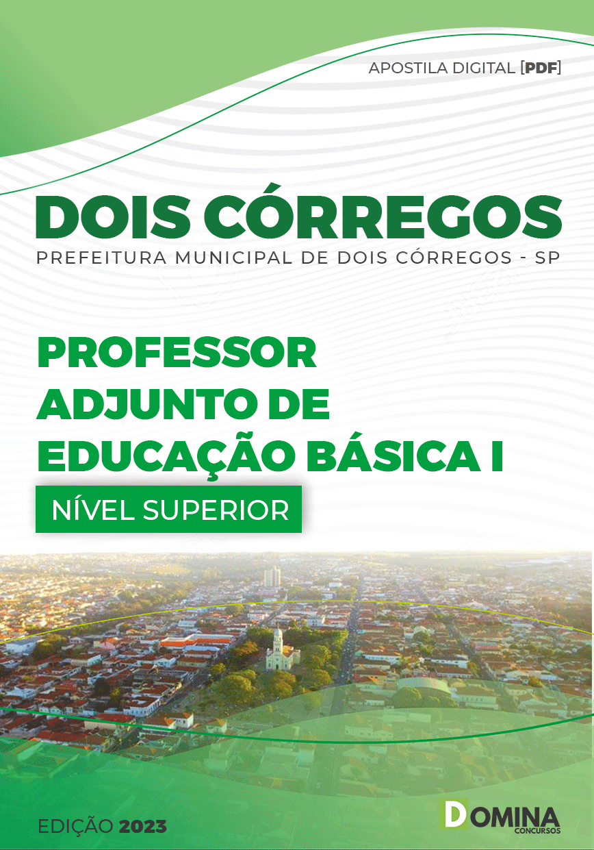 Apostila Pref Dois Córregos SP 2023 Professor Educação Básica I