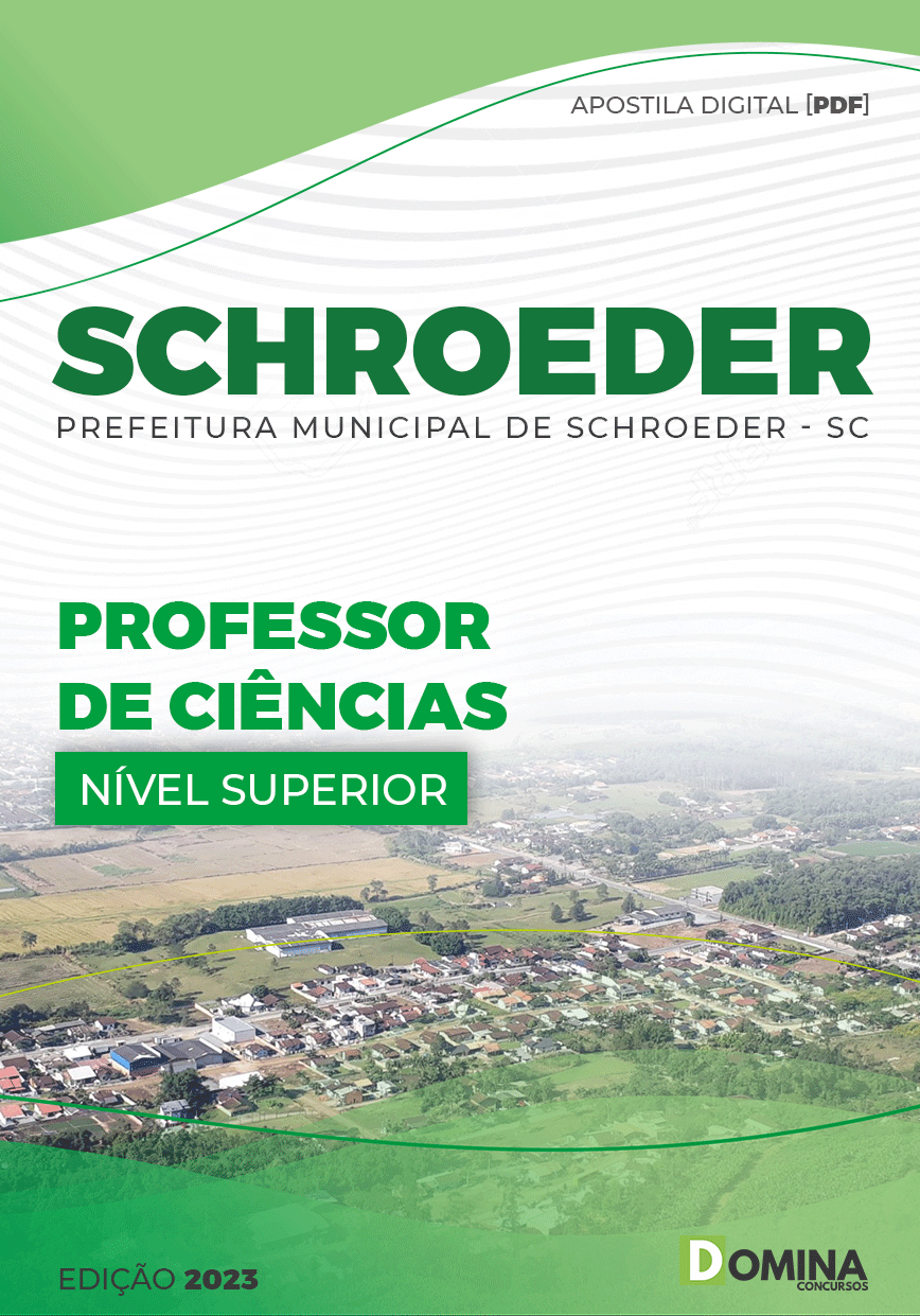 Apostila Digital Pref Schroeder SC 2023 Professor Ciências