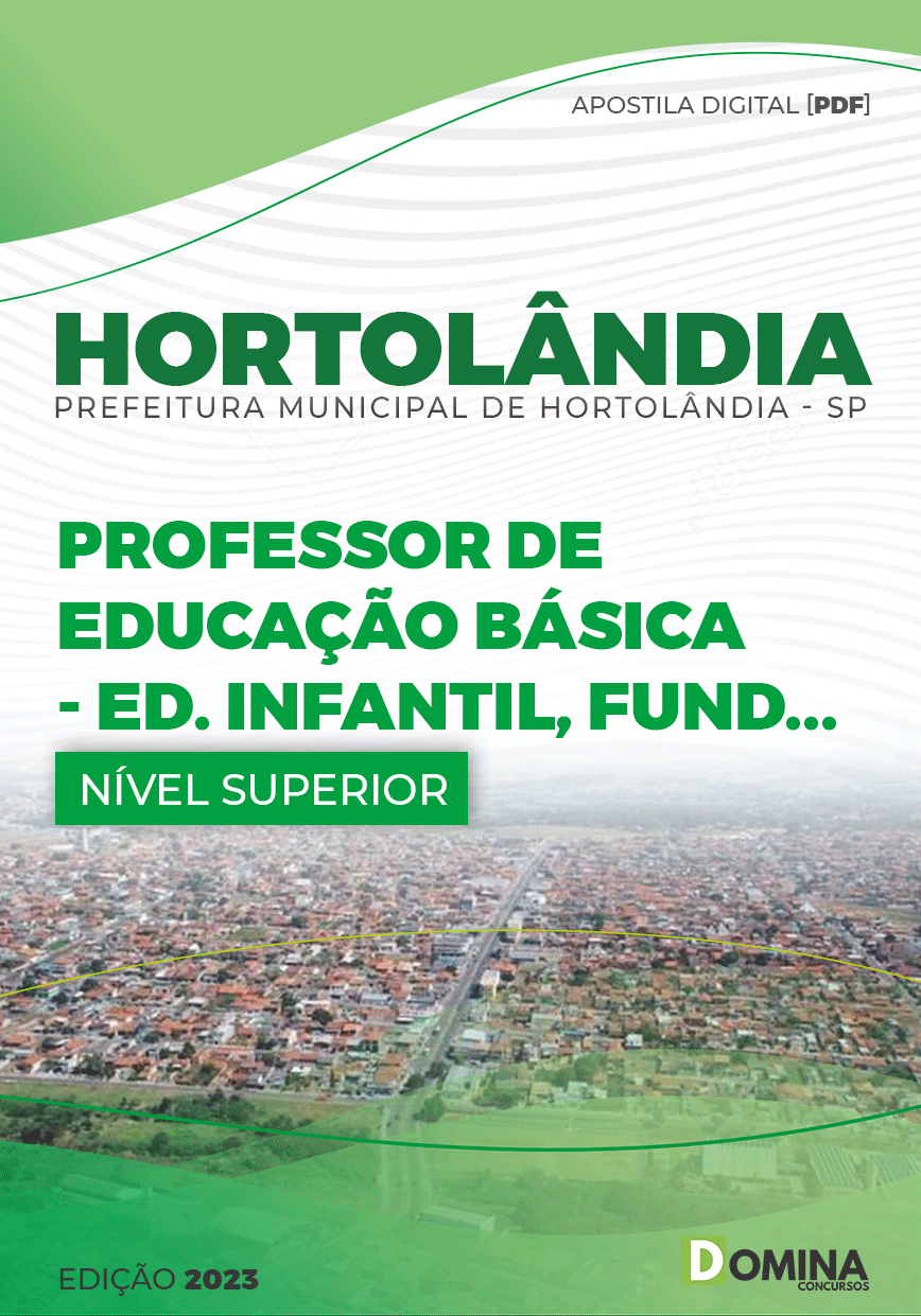 Apostila Pref Hortolândia SP 2023 Professor EB Educação Infantil