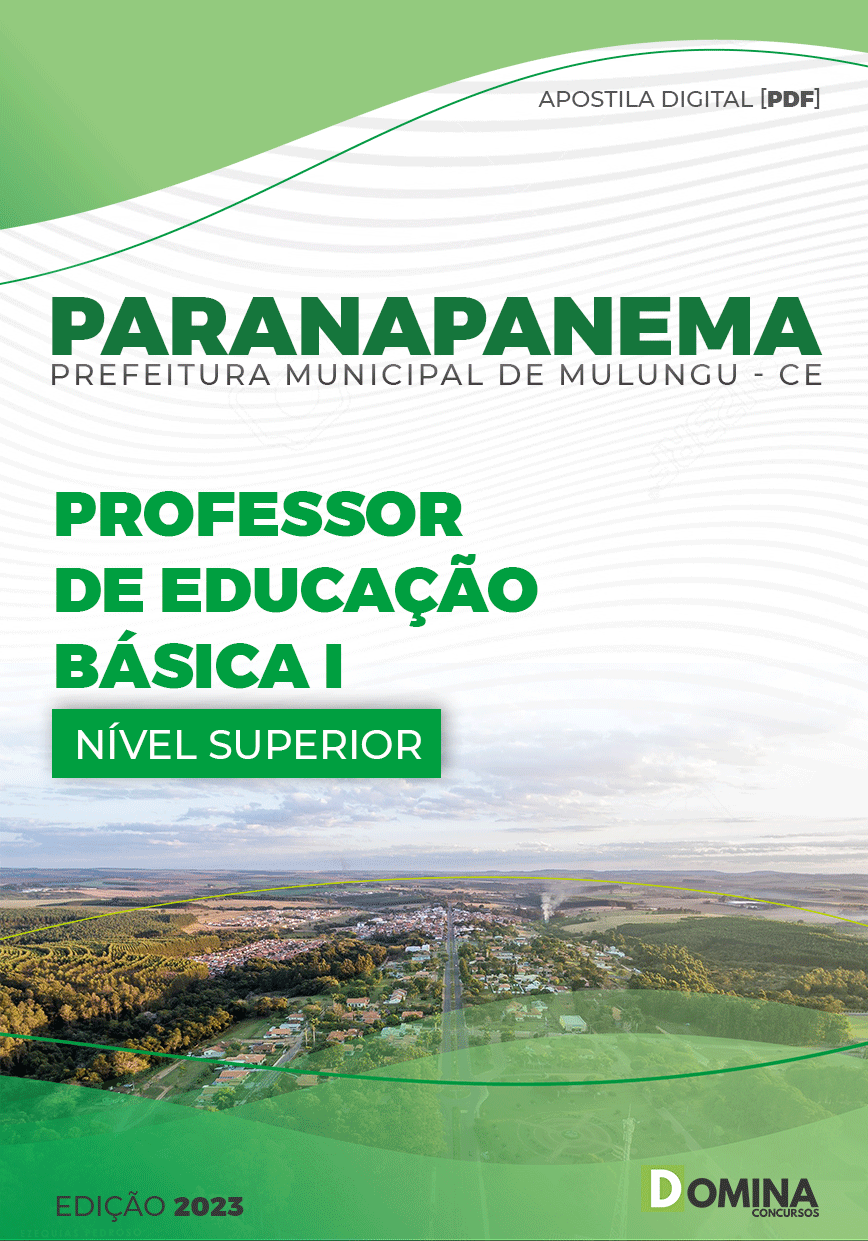 Apostila Pref Paranapanema SP 2023 Professor Educação Básica I
