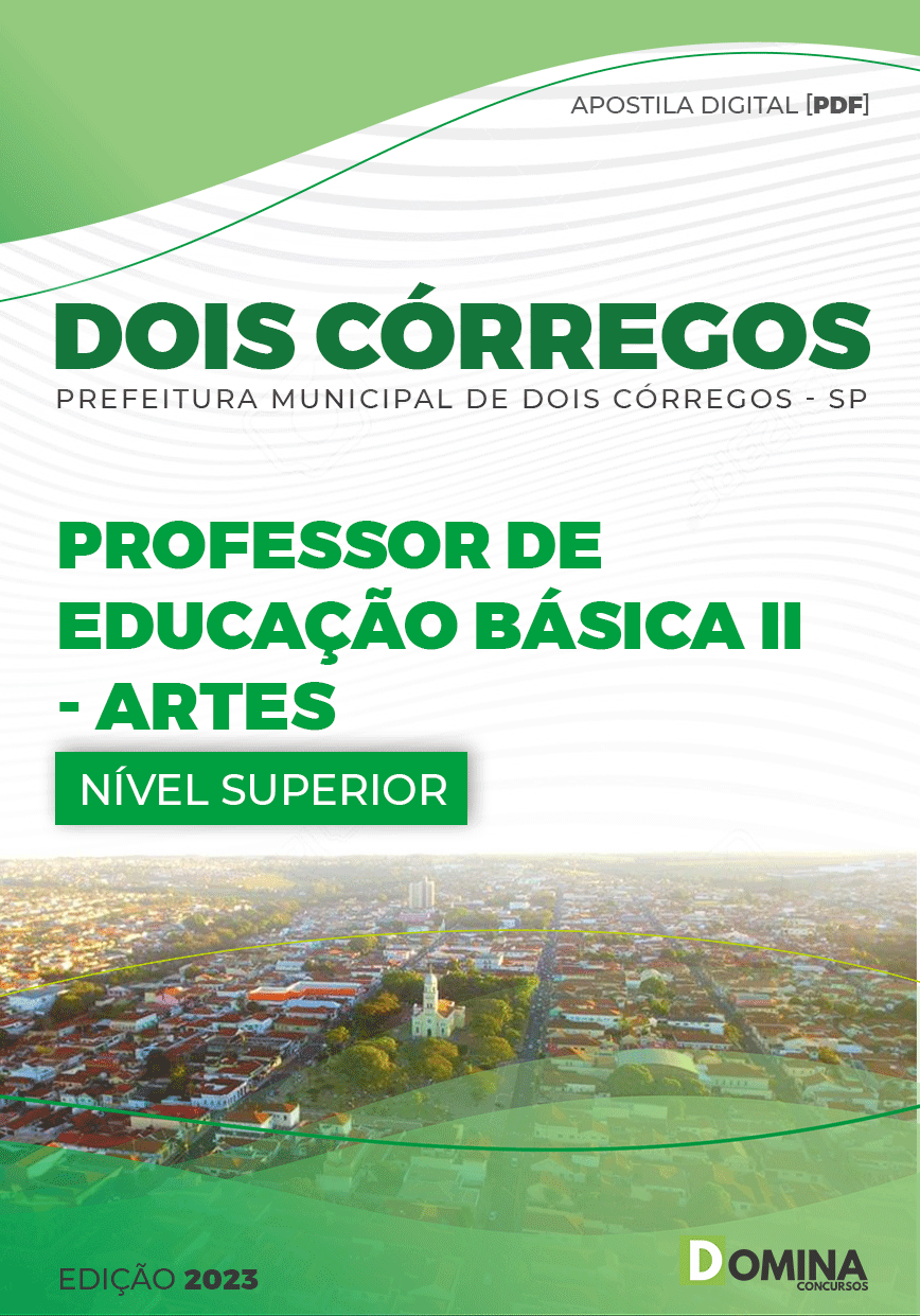 Apostila Pref Dois Córregos SP 2023 Prof Educação Básica II Artes