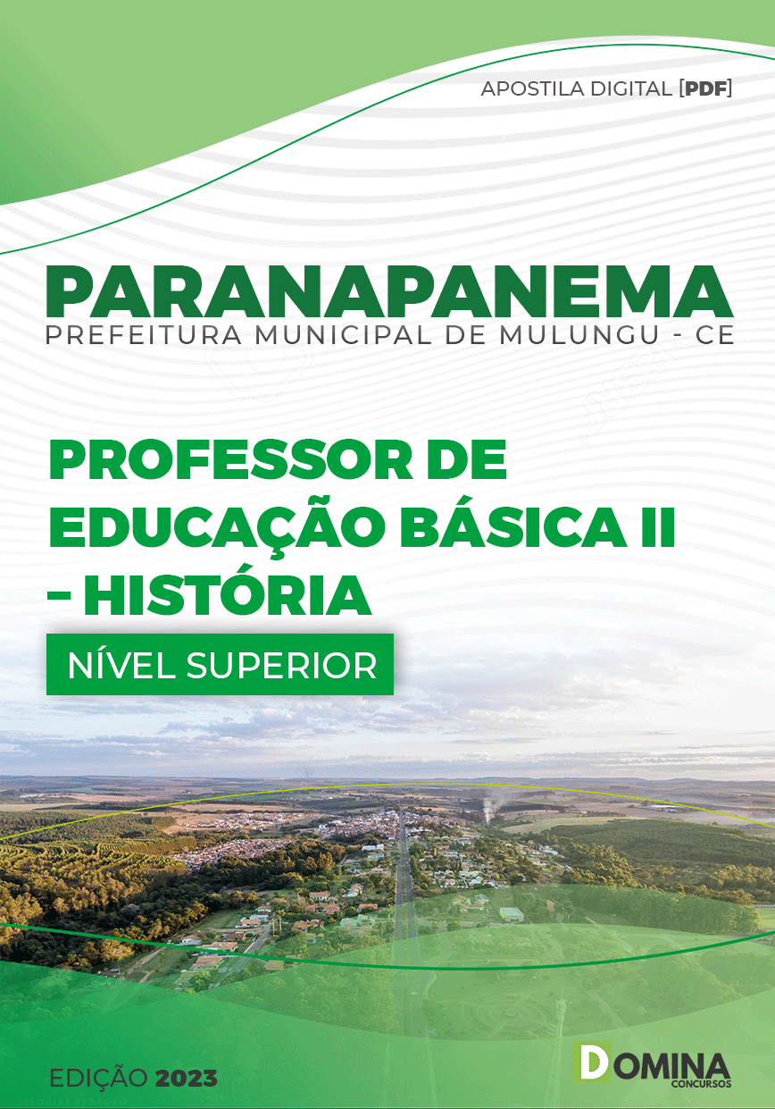 Apostila Pref Paranapanema SP 2023 Professor EB II História