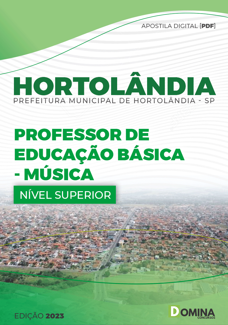 Apostila Pref Hortolândia SP 2023 Professor EB Música