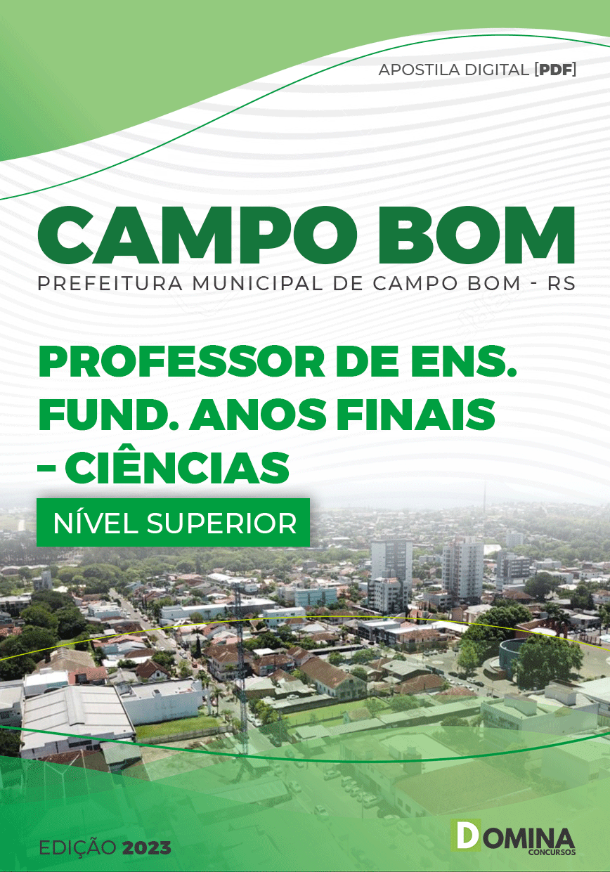 Apostila Pref Campo Bom RS 2023 Professor Anos Finais Ciências