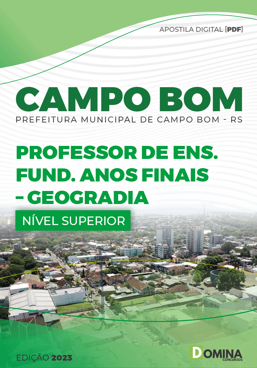 Apostila Pref Campo Bom RS 2023 Professor Anos Finais Geografia