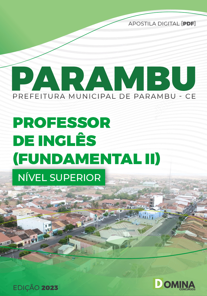 Apostila Pref Parambu CE 2023 Professor Fundamental II Inglês