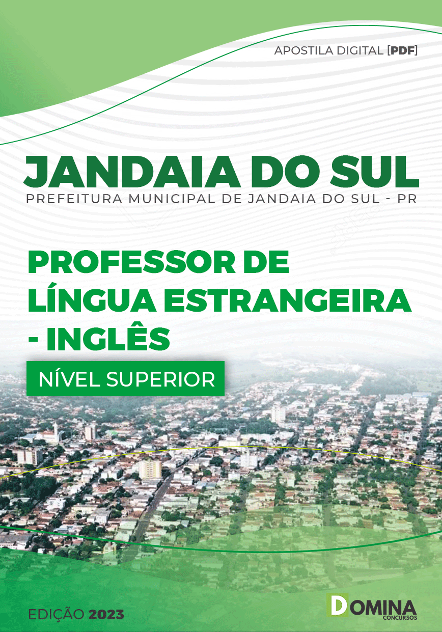 Apostila Pref Jandaia Sul PR 2023 Professor Língua Inglesa