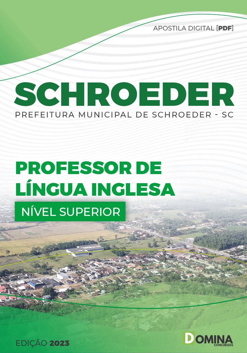 Apostila Digital Pref Schroeder SC 2023 Professor Língua Inglesa