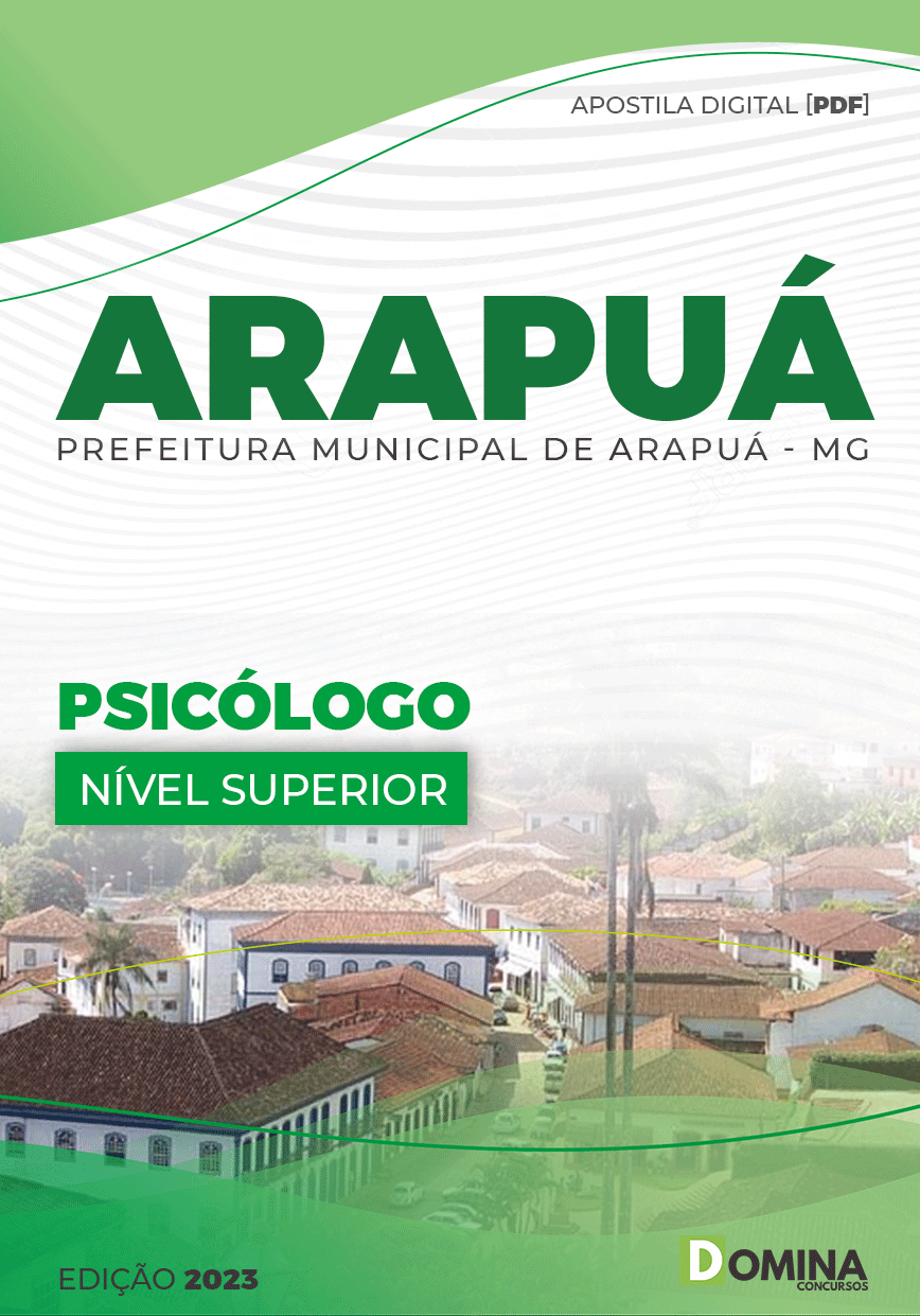 Apostila Concurso Pref Arapuá MG 2023 Psicólogo