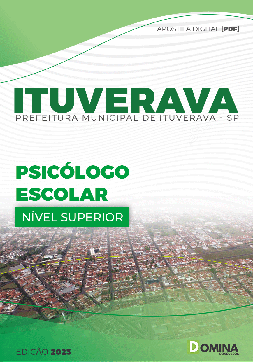 Apostila Concurso Pref Ituverava SP 2023 Psicólogo Escolar