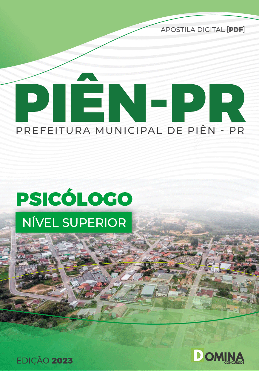 Apostila Digital Concurso Pref PIÊN PR 2023 Psicólogo