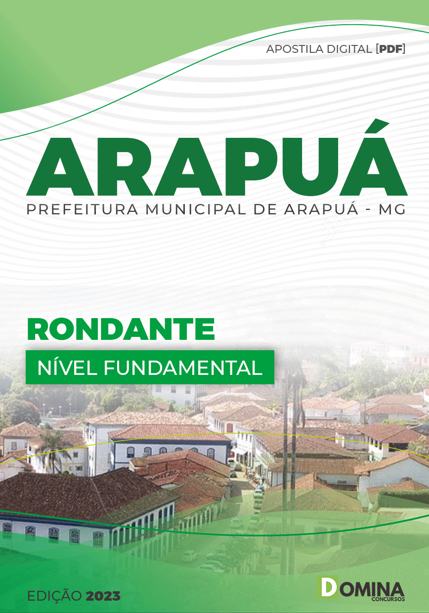 Apostila Digital Concurso Pref Arapuá MG 2023 Rodante
