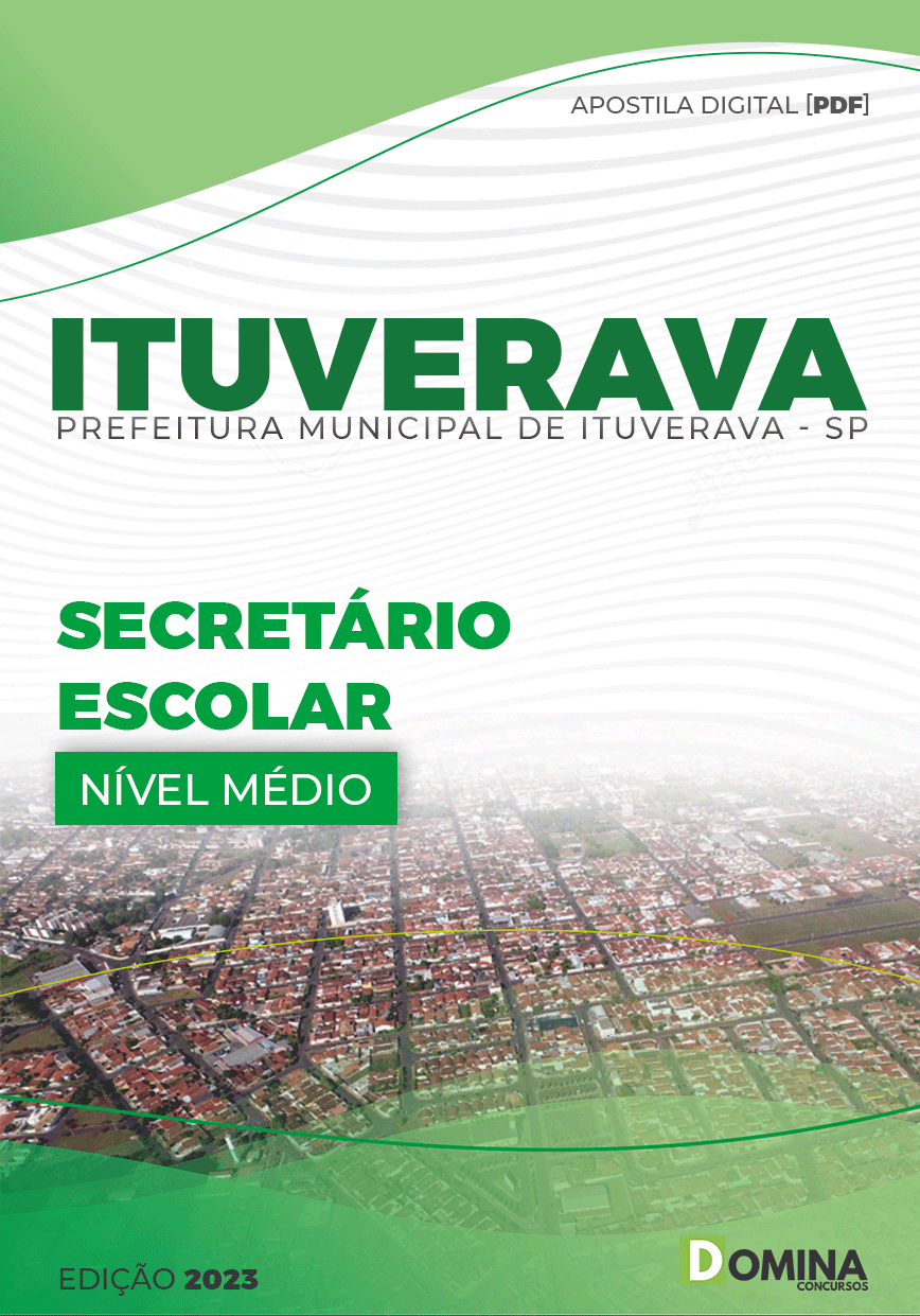 Apostila Concurso Pref Ituverava SP 2023 Secretário Escolar