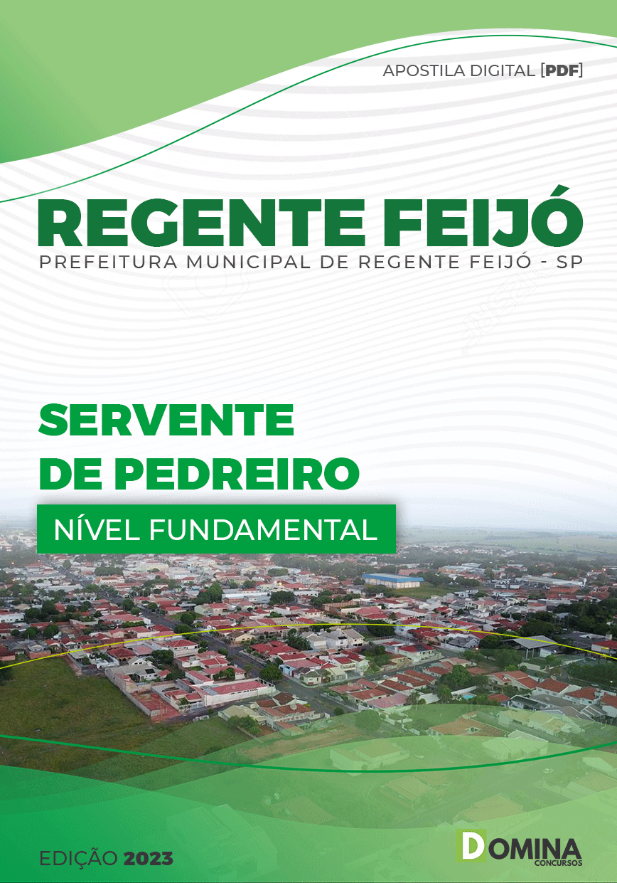 Apostila Pref Regente Feijó SP 2023 Servente Pedreiro