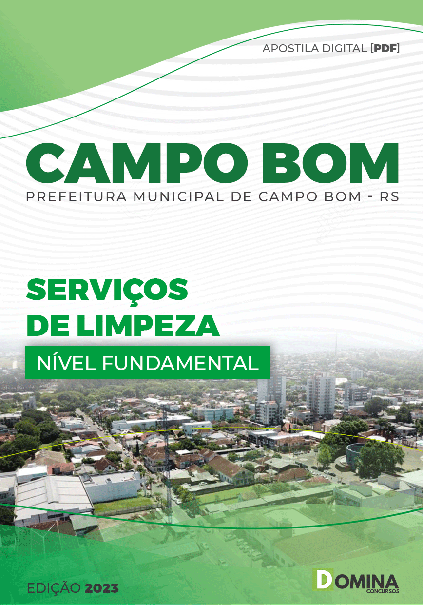 Apostila Pref Campo Bom RS 2023 Serviços Limpeza