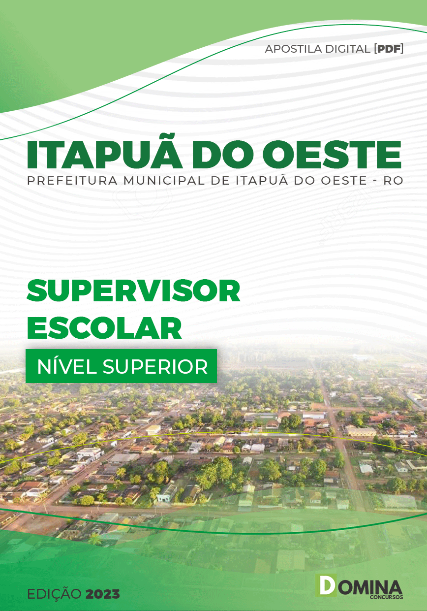 Apostila Pref Itapuã do Oeste RO 2023 Supervisor Escolar